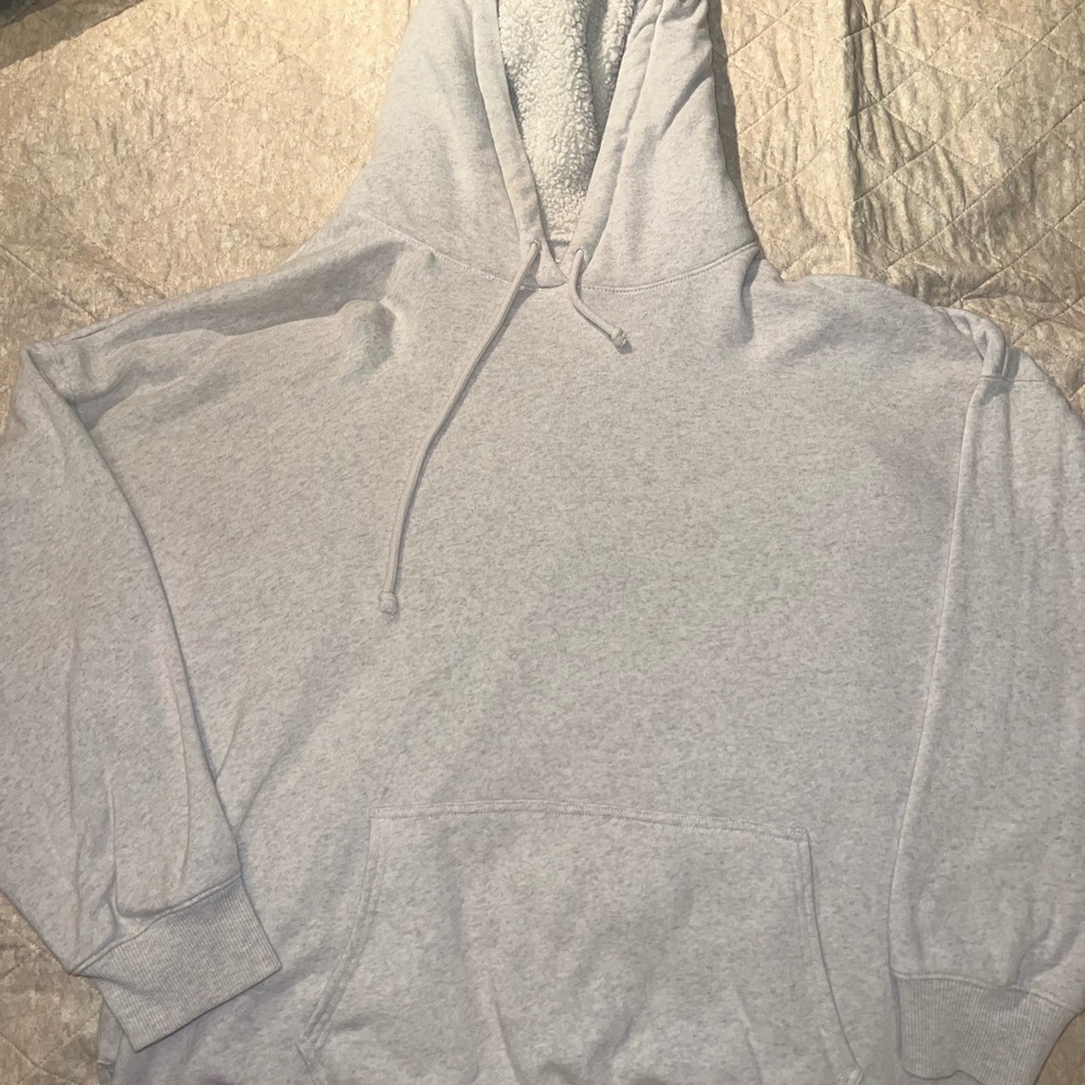 Woman’s Gray Hoodie Sweater